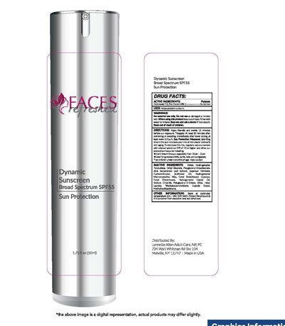 Faces Refreshed Luxury Skincare Dynamic Sunscreen Broad Spectrum Spf 55 Sun Protection 1.75 Fl Oz (50ml) (Pre Sp55.50c Lb49520 Plat Airless (002))